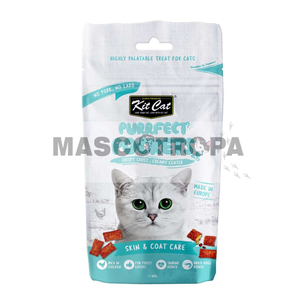 Kit Cat Purrfect Pockets - Skin & Coat Care 60g