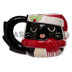 Taza de Navidad - 3D Gato Feline Fine